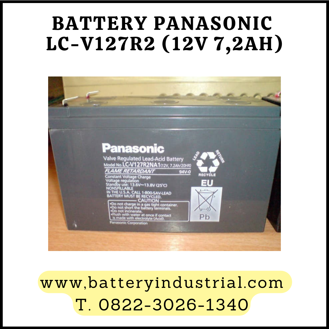 BATTERY UPS VRLA PANASONIC LC–V127R2NA (12V 7,2AH)